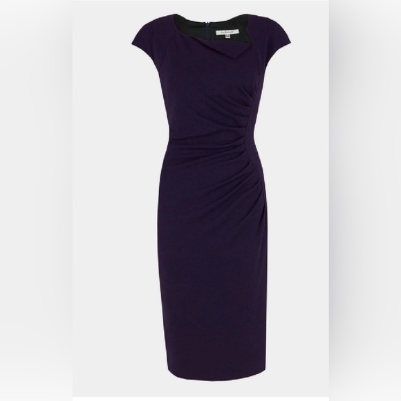 LK Bennett Dresses & Skirts - LK Bennett Size 4 Asymmetrical Sheath Dress Navy